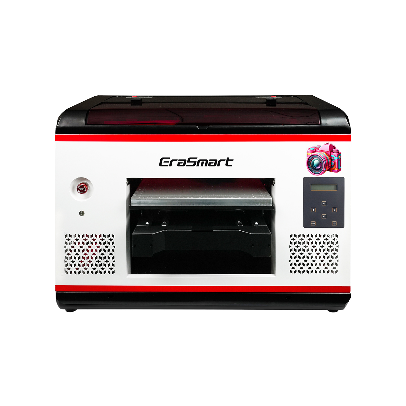 طابعة EraSmart UV للطباعة المسطحة مع تحديد المواقع المرئية